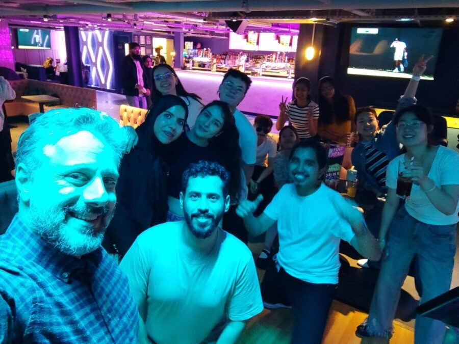 Bowling night team photo